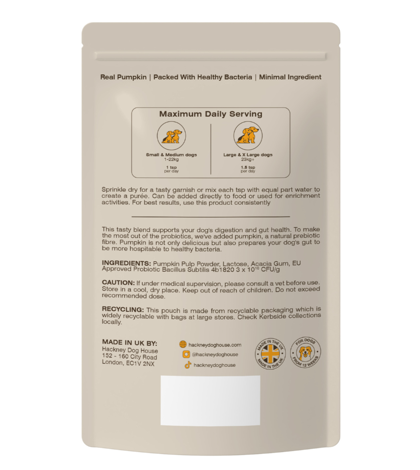 Pumpkin Powder Supplement For Dogs