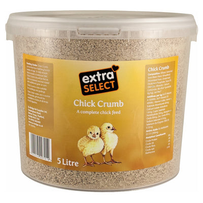 Extra Select Complete Baby Chick Crumbs 5L Bucket – Poultry Starter Feed