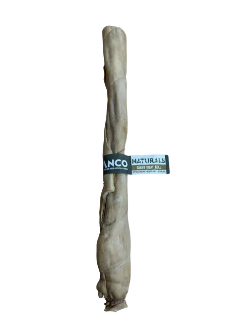 Anco Giant Goat Roll 40–50cm 100% natural dog chew
