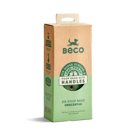 Beco Poop Bags Mint Scented with Handles x 315 Bags on Rolls