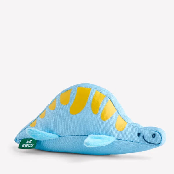 Beco Recycled Soft Baby Plesiosaur Paddy Dog Toy