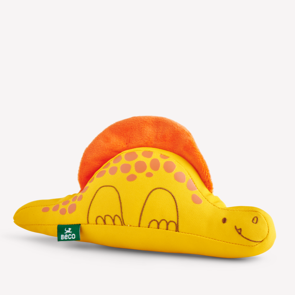 Beco Recycled Soft Dimetrodon Daisy Dog Toy