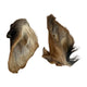 Three natural hairy cow ears for dogs