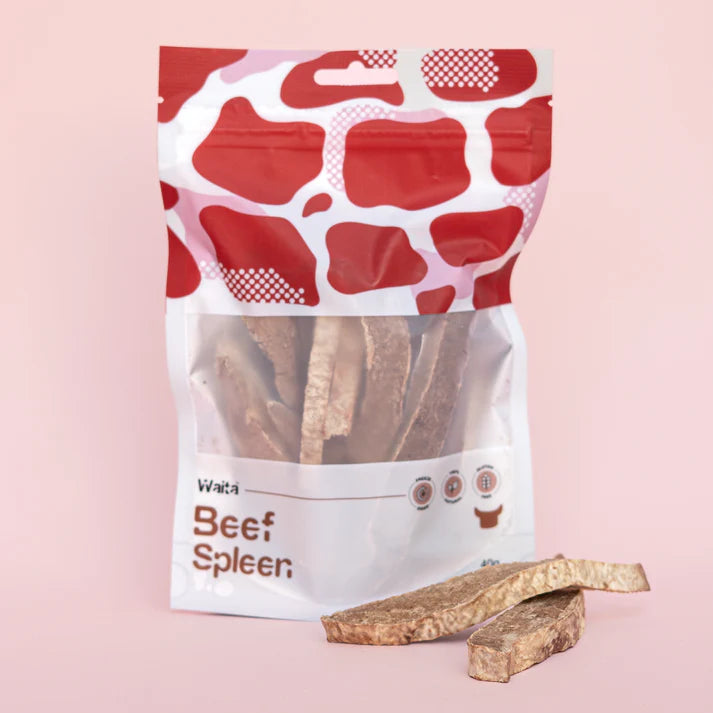 Waita Freeze Dried Beef Spleen 40g iron rich dog and cat treat