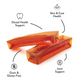 Brothies beef marrow broth dog chew with collagen and glucosamine