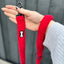 Pup Chic - Ruby Red Fleece Range- Harnesses, Leads, Etc