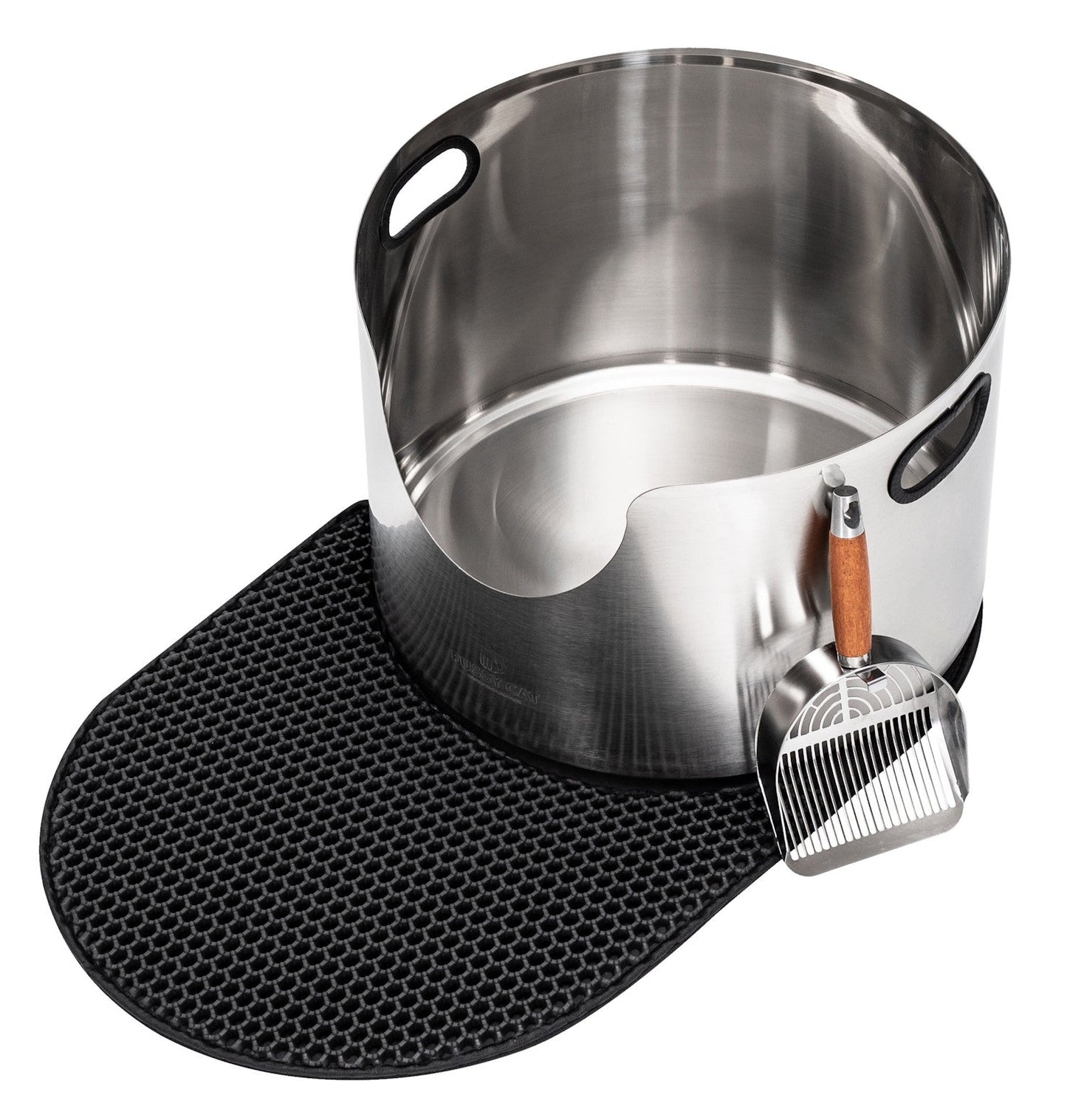 Fussy Cat Round Stainless Steel Litter Box