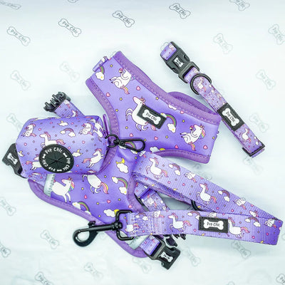 Pup Chic - Daydreams & Unicorns Range -  Harnesses, Collars, leads etc