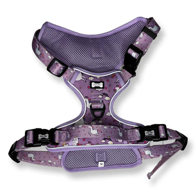 Pup Chic Boutique Daydreams & Unicorns Tactical Dog Harness - Medium
