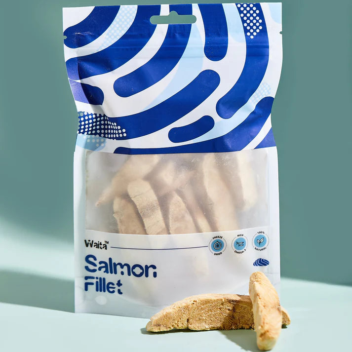 Waita Freeze Dried Salmon Fillet 40g omega 3 dog and cat treat