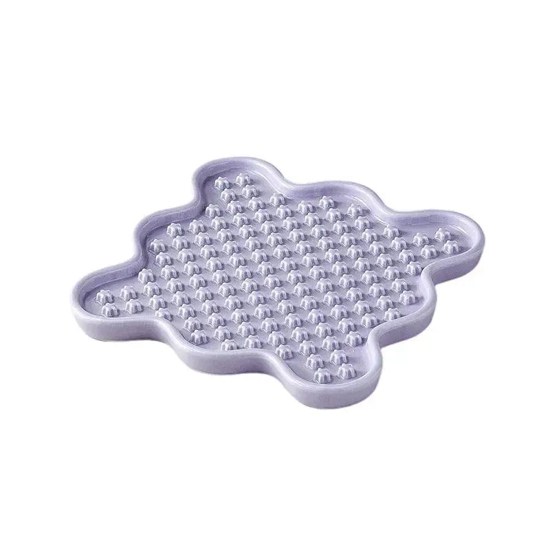 Fussy Cat Ceramic Slow Puzzle Feeder Bowl for Wet, Dry and Raw Cat Food