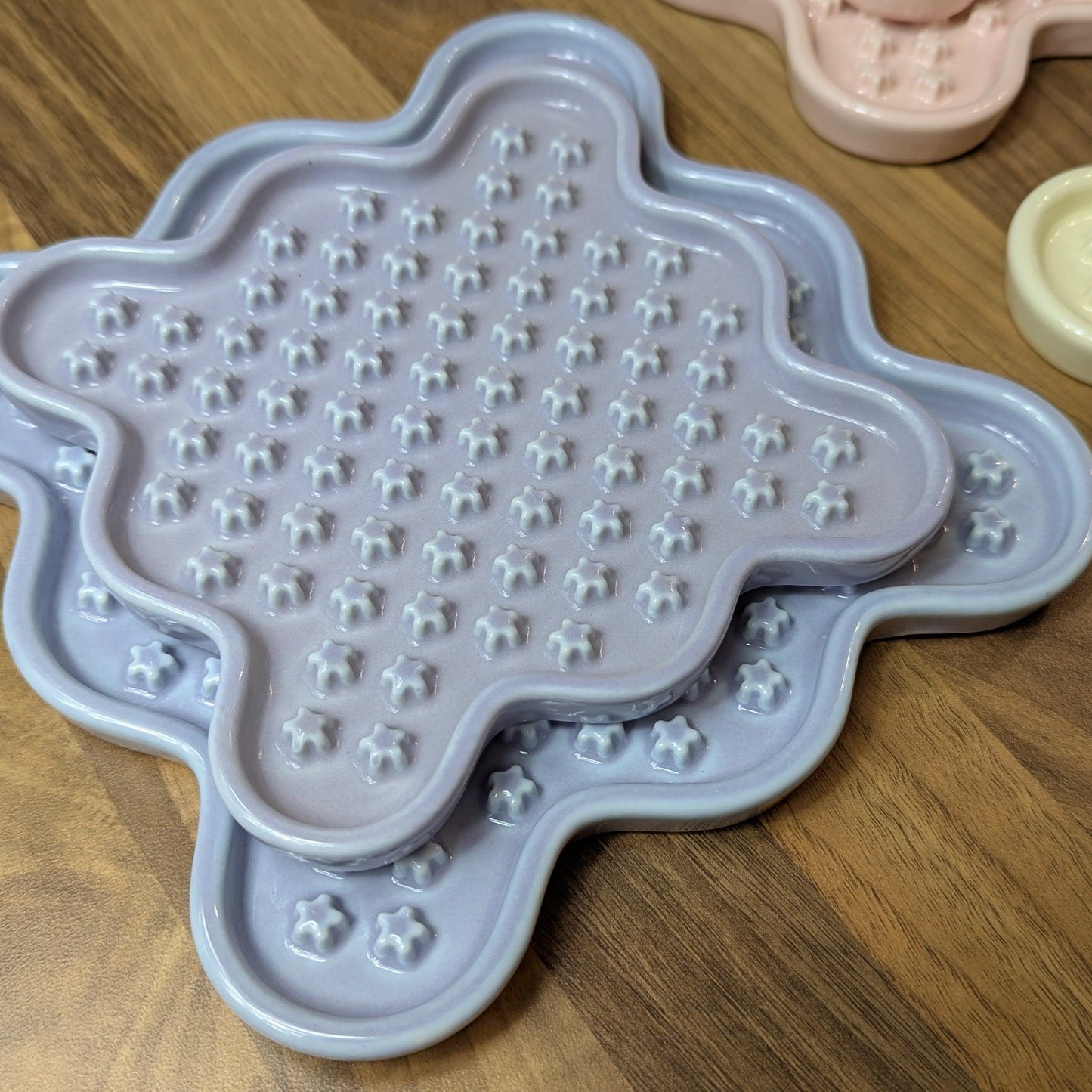 Fussy Cat Ceramic Slow Puzzle Feeder Bowl for Wet, Dry and Raw Cat Food