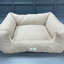Prestige Natural oatmealLounger Luxury Dog Bed for Mid-to-Large Dogs -Dog Bed