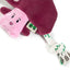 Eco friendly mushroom plush dog toy with squeaker