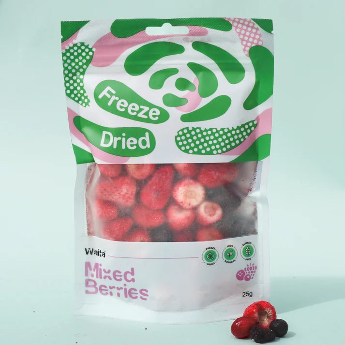 Waita Freeze-Dried Mixed Berries 25g – Natural Fruit Treat & Topper for Dogs and Cats