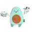 V-Pet stuffing free avocado dog toy with rope limbs
