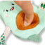 Small eco friendly avocado plush dog toy with squeaker