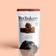 Pet Bakery Luxury Liver Brownies dog treats in white resealable pouch with bold branding and a playful black dog illustration on the front. Gluten-free, preservative-free, and made with liver, honey, egg, and salmon oil.