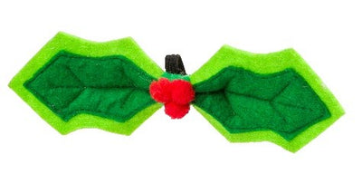 🎀 House of Paws Green Felt Dog Bow Tie – Festive Collar Accessory