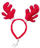 🦌 House of Paws Festive Sparkly Antler Headband – Adjustable Pet Accessory.