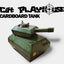 Cardboard Tank Toy For Cats