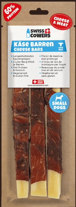 Swiss cheese beef dog chew made from 100% Swiss milk