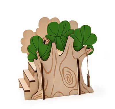 Norah’s Village Treehouse Wooden Hamster House & Hideout