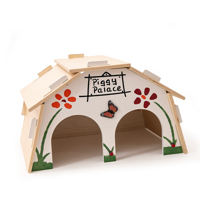 Norah’s Village Piggy Palace Guinea Pig Hideaway & Small Pet House