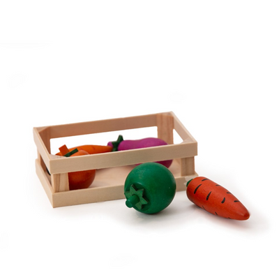 Norah’s Village Farmers Veggie Crate Wooden Small Animal Chew Toys