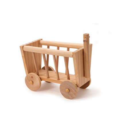 Norah’s Village Hay Wagon Wooden Small Animal Foraging Toy