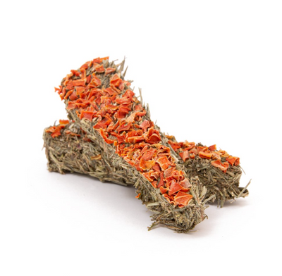 Norah’s Hay Carrot Sticks 55g High Fibre Small Animal Treats