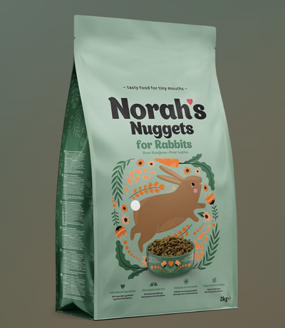 Norah’s 100% Natural Rabbit Food High Fibre Nuggets