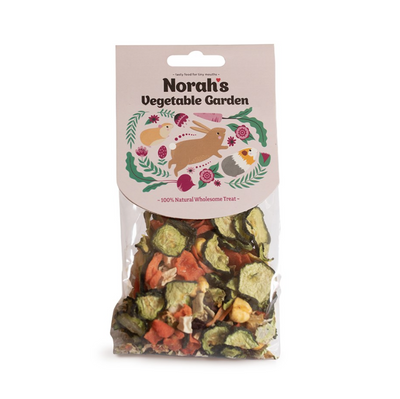 Norah’s Vegetable Garden 60g High Fibre Small Animal Treat Mix
