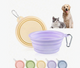 Small Pop-Up Silicone Dog Water Bowl