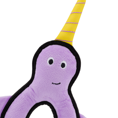 Beco Rough & Tough Recycled Dog Toy, Narwhal