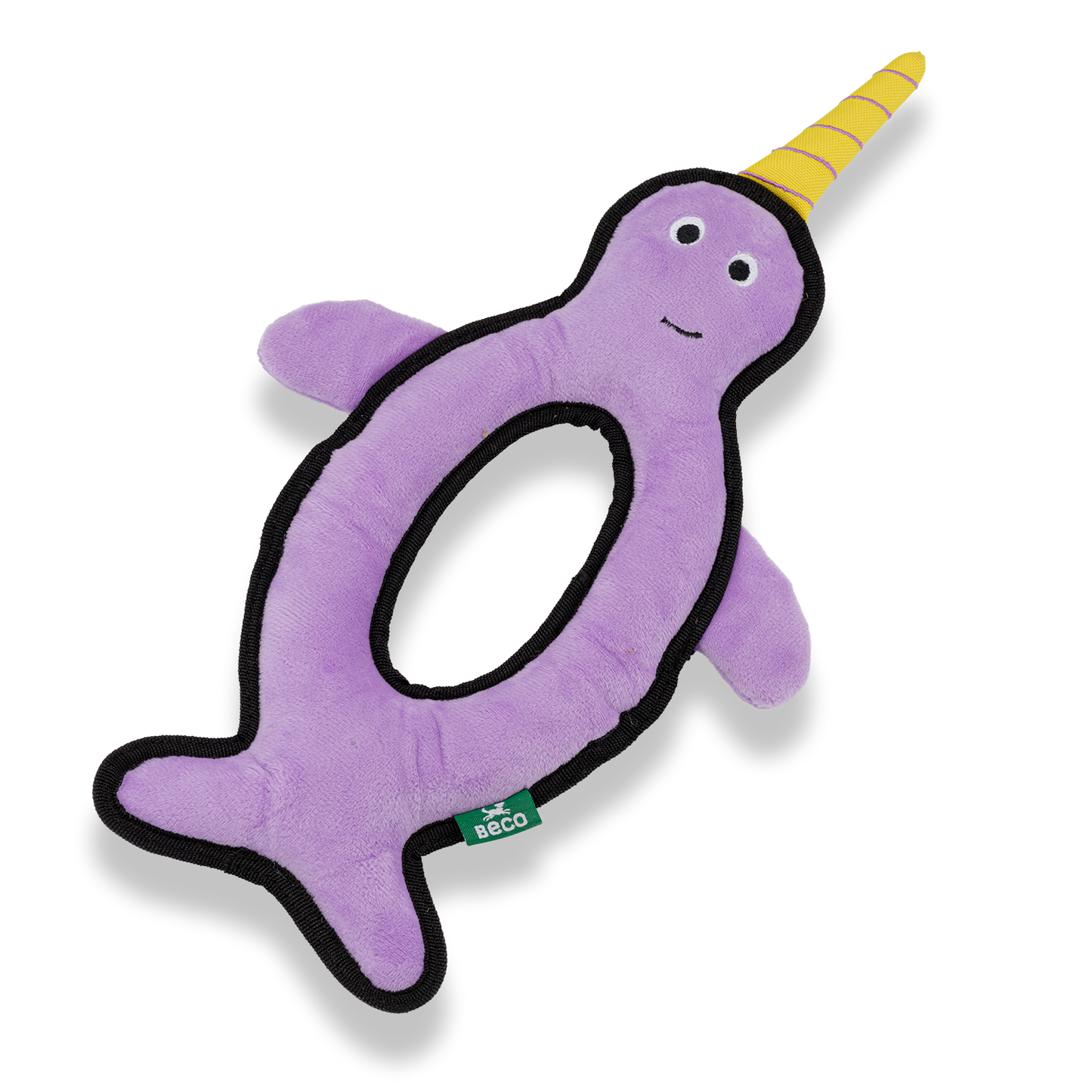 Beco Rough & Tough Recycled Dog Toy, Narwhal