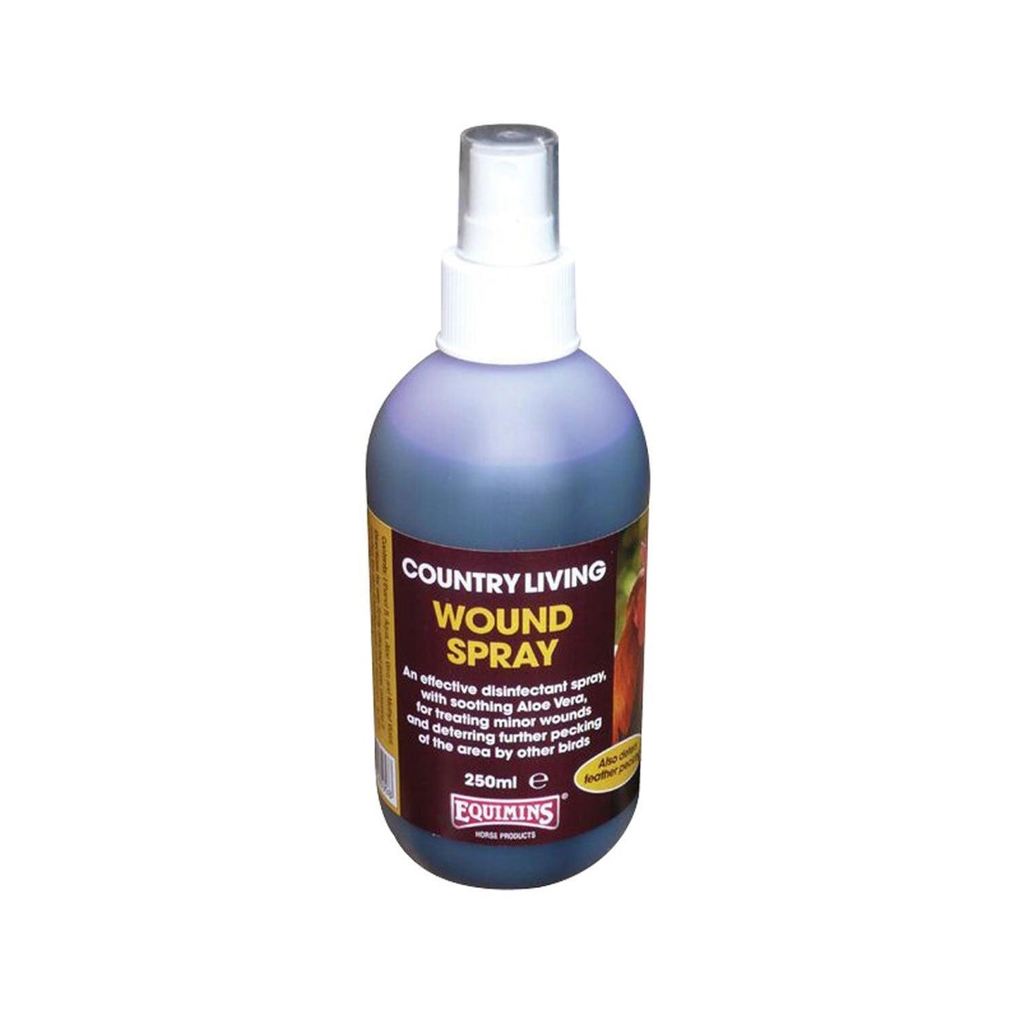 Antiseptic spray for chickens and other animals