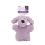 Aromadog Calm Fleece Dog Toy in lilac with lavender aroma packaging