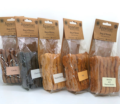 Apawtiser Bag Of Bones 6pk Biscuit Dog Treats