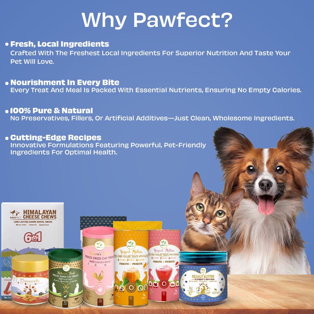 Pawfect Peanut Butter For Dogs: Blueberry & Hempseeds 275g
