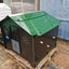 Easicoop Chalet L - HPL Chicken coop up to 10 large Birds (Black)