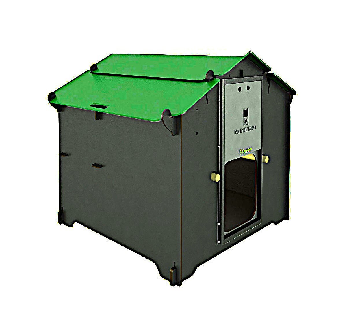 Easicoop Eco HPL chicken coop 6 birds (Black)