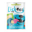 Supernature Lickeez dog enrichment powder in beef flavour – 100% natural powdered spread mix for dogs, shown in blue and white packaging with illustrated dog face and enrichment toy.