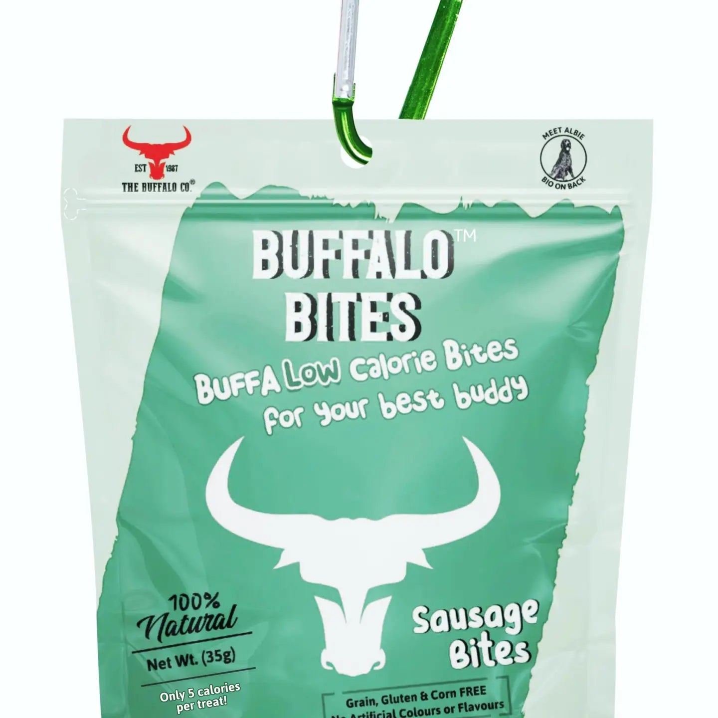 The Buffalo Co – Buffalo Bites (Sausage Bites) Low-Calorie Dog Treats