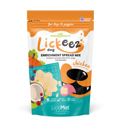 Supernature x LickiMat Chicken Lickeez Natural Dog Enrichment Spread 100g.