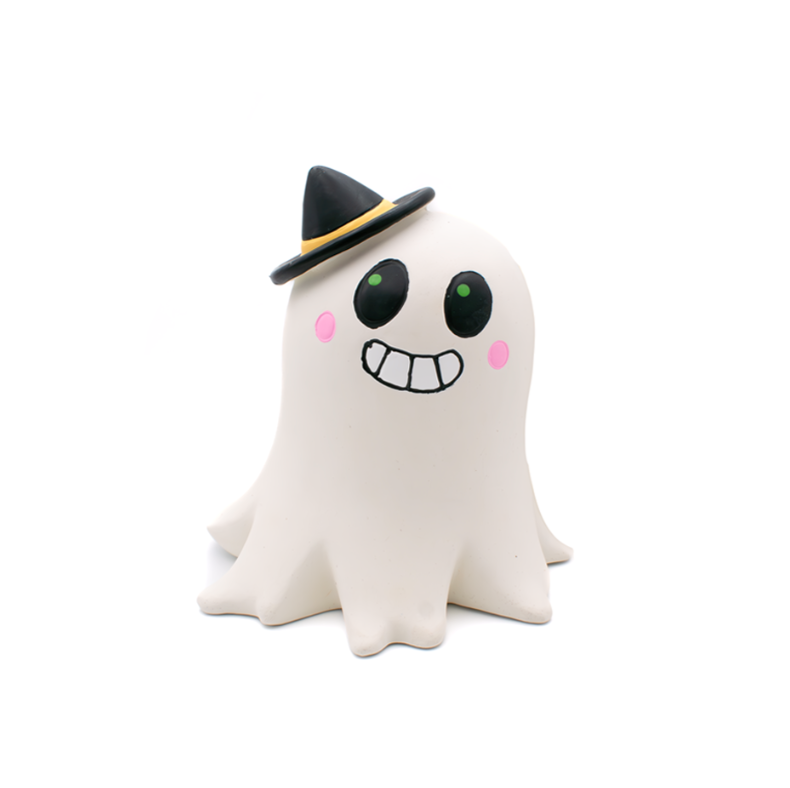 Great&Small Creepy Cuties Smiler Ghost latex squeaky dog toy