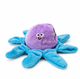 King Catnip Sealife Octopus plush cat toy with a purple smiling body and soft blue arms