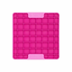 LickiMat Mini Tuff Playdate pink 15cm lick mat with square pockets and rigid base