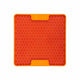 LickiMat Mini Tuff Soother orange 15cm lick mat with raised brush-tip texture and rigid base