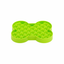 LickiMat Slodog small green bone-shaped slow feeder plate with shallow food pockets